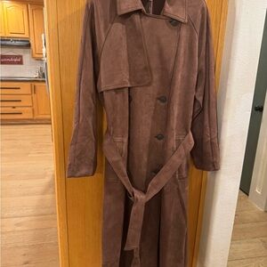 a new day Chocolate Brown Trench Coat